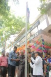 Vishal hoisting National Flag