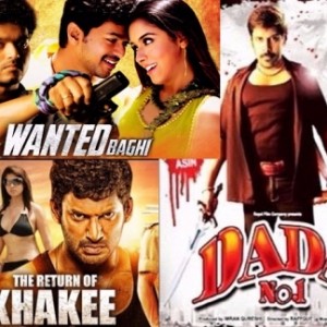 Bollywood Posters of Dubbed Tamil Films