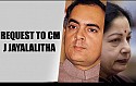 Request to CM J Jayalalitha