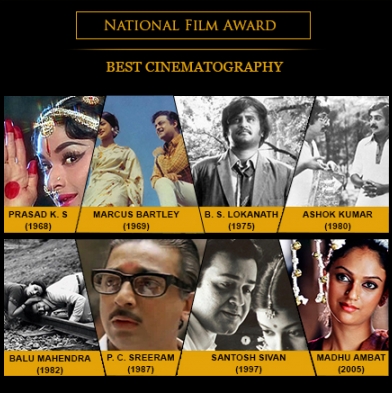 National Film Award for Best Cinematography – (8 Times) | A Proud