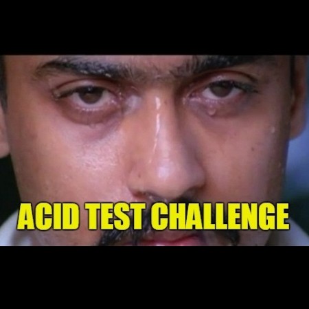 Gutsy Cop takes Acid in Face - One big challenge, indeed...