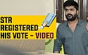 STR & T Rajendar registered his VOTE - Video