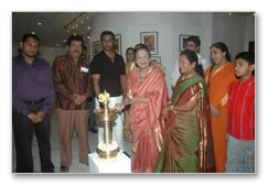 Art exhibition from Pandu family - images