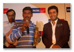 Surya Felicitates Aircel Winners - Images