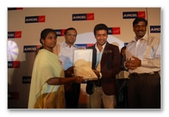 Surya Felicitates Aircel Winners - Images