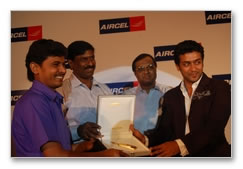 Surya Felicitates Aircel Winners - Images