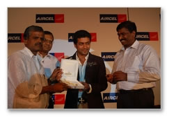 Surya Felicitates Aircel Winners - Images