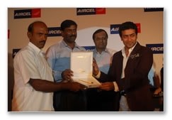 Surya Felicitates Aircel Winners - Images