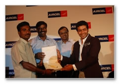 Surya Felicitates Aircel Winners - Images