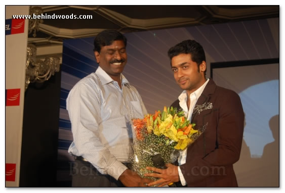 Surya Felicitates Aircel Winners - Images