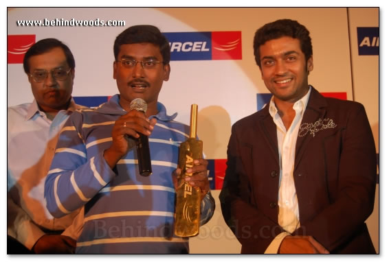 Surya Felicitates Aircel Winners - Images