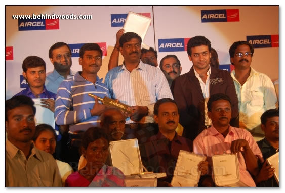 Surya Felicitates Aircel Winners - Images