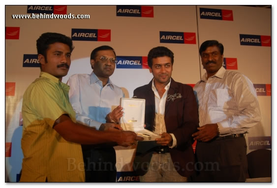 Surya Felicitates Aircel Winners - Images