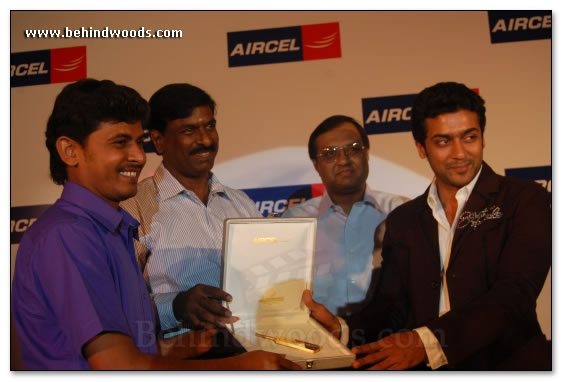 Surya Felicitates Aircel Winners - Images