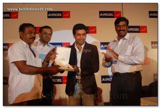 Surya Felicitates Aircel Winners - Images