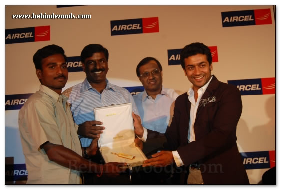 Surya Felicitates Aircel Winners - Images