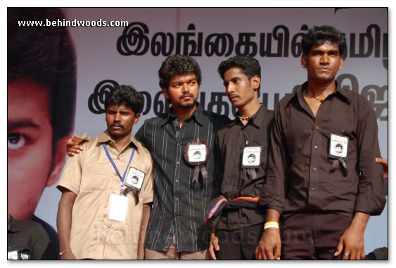 Vijay fans in support of Sri Lankan Tamils - Images