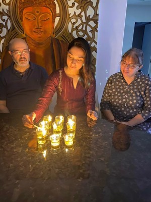 Celebrities photos with Diya and Torchlights to stand united against Corona