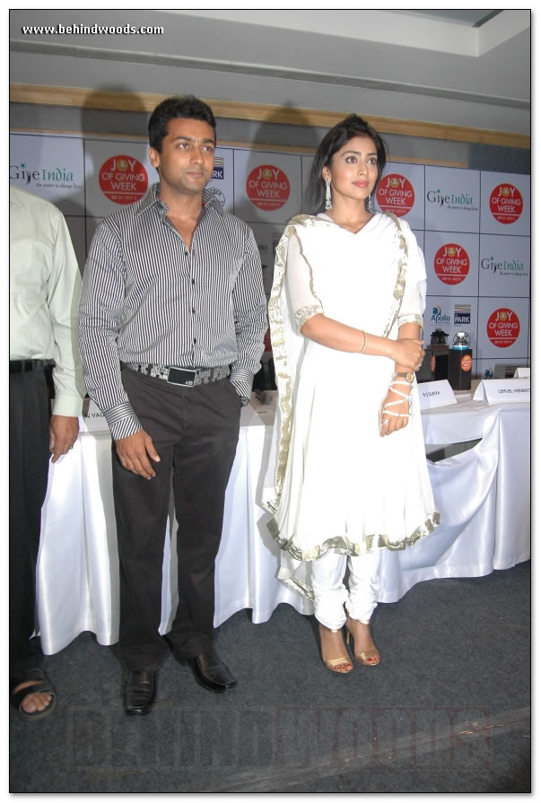 Suriya/Shriya experience the Joy of Giving - images