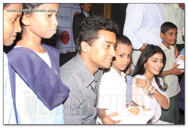 Suriya/Shriya experience the Joy of Giving - images