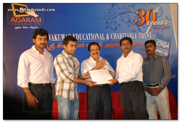 Suriya & family for a social cause  images