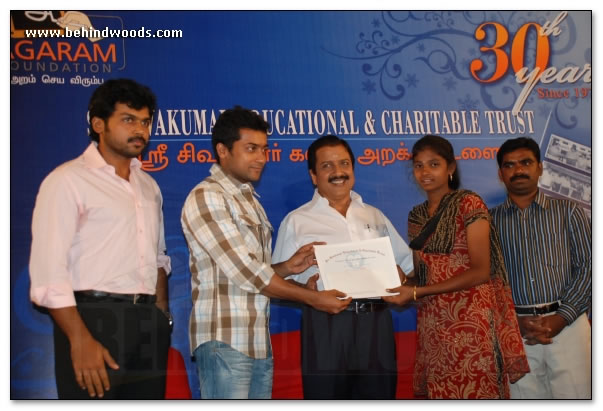 Suriya & family for a social cause  images