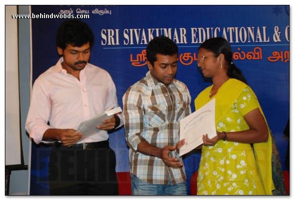 Suriya & family for a social cause  images