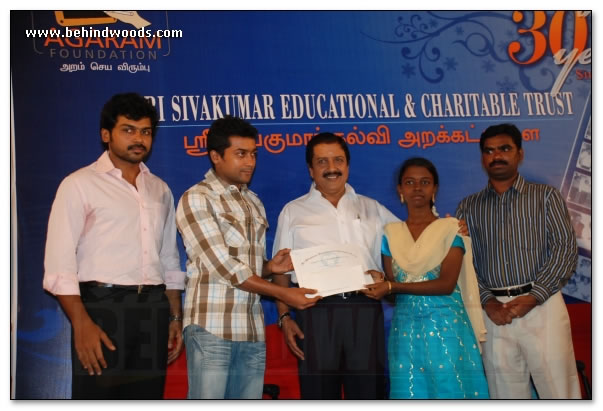 Suriya & family for a social cause  images