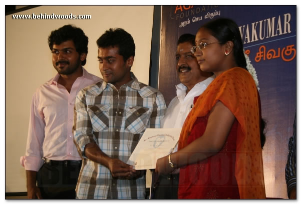 Suriya & family for a social cause  images