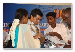 Suriya & family for a social cause  images