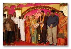 T.P.Gajendran Daughter Reception - Images