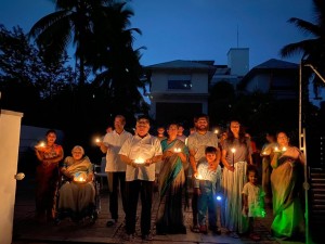 Celebrities photos with Diya and Torchlights to stand united against Corona