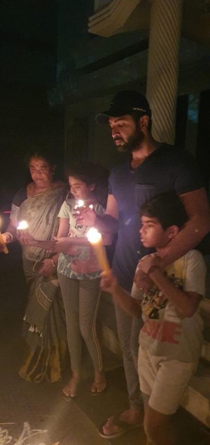 Celebrities photos with Diya and Torchlights to stand united against Corona