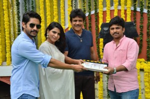 NagaChaitanya - Samantha New movie Pooja 