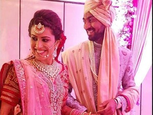 Krunal Pandya And Pankhuri Sharma Wedding Reception