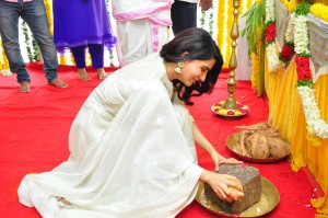 NagaChaitanya - Samantha New movie Pooja 