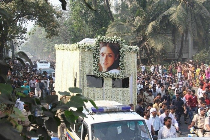 Sridevi's Final Journey - Funeral Photos