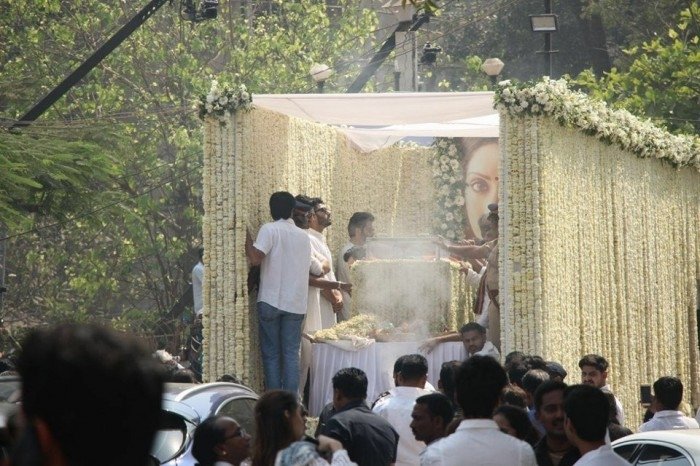 Sridevi's Final Journey - Funeral Photos