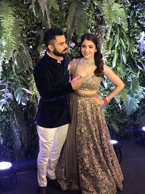 Virat Kohli And Anushka Sharma Reception