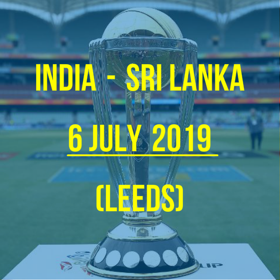 India's World Cup 2019 Schedule