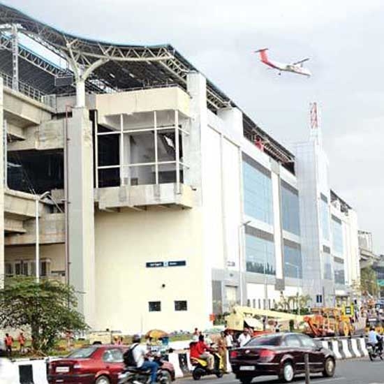 Foot overbridge near Alandur metro station