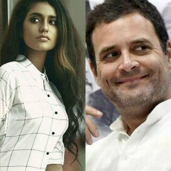 Priya Prakash Varrier - Rahul Gandhi