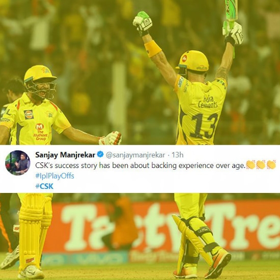 Twitter reacts as CSK storms into the final of IPL 2018