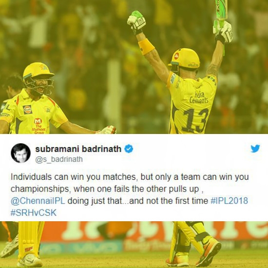 Twitter reacts as CSK storms into the final of IPL 2018