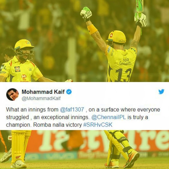 Twitter reacts as CSK storms into the final of IPL 2018