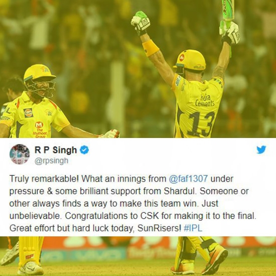 Twitter reacts as CSK storms into the final of IPL 2018