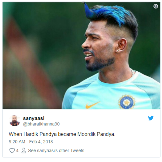 IPL 2020: SEE: The story behind Hardik Pandya's new look - Rediff.com