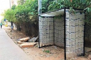 Hyderabad gets the first 'recycled' bus stop