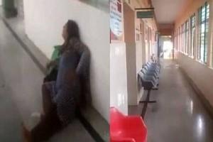 Tragic Video! Pregnant woman made to for 4 hours, cries in pain; looses baby