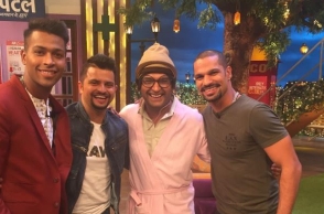 Raina, Dhawan, Pandya appear on Kapil Sharma's show